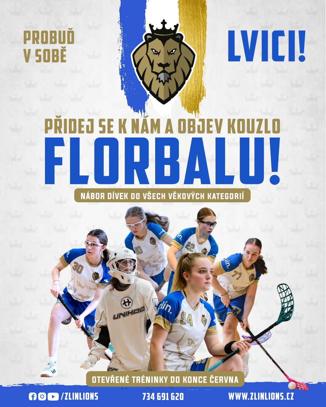 Probu� v sob� Lvici! Otev�en� tr�ninky pro v�echny d�vky a� do konce �ervna