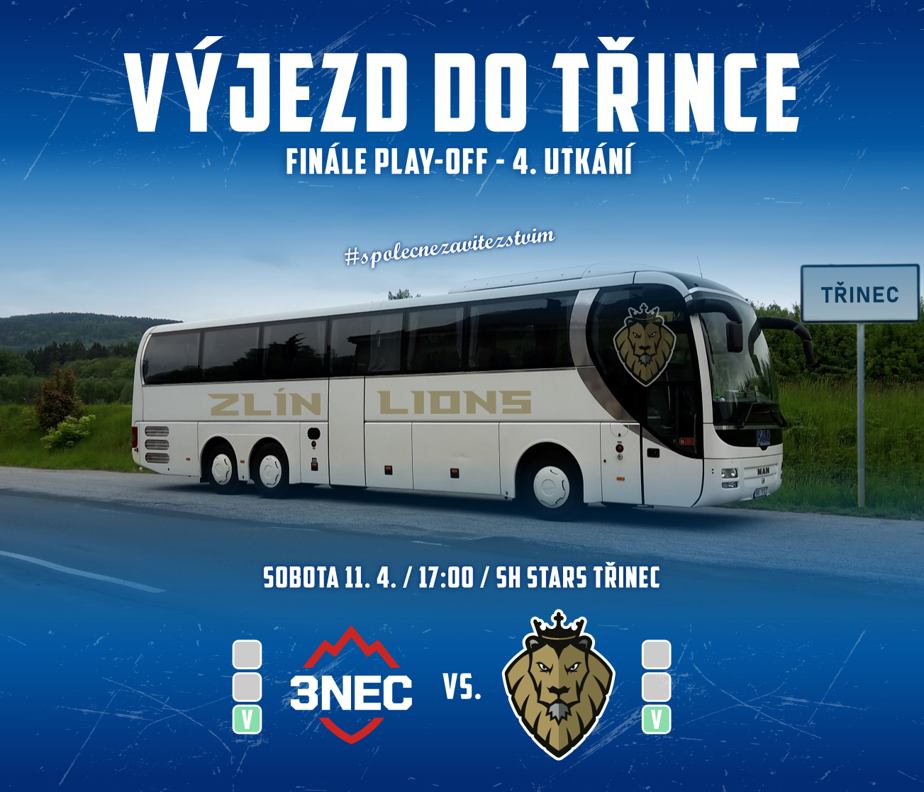 V�JEZD NA FIN�LE! - Poje�te s n�mi podpo�it Lvy do T�ince!