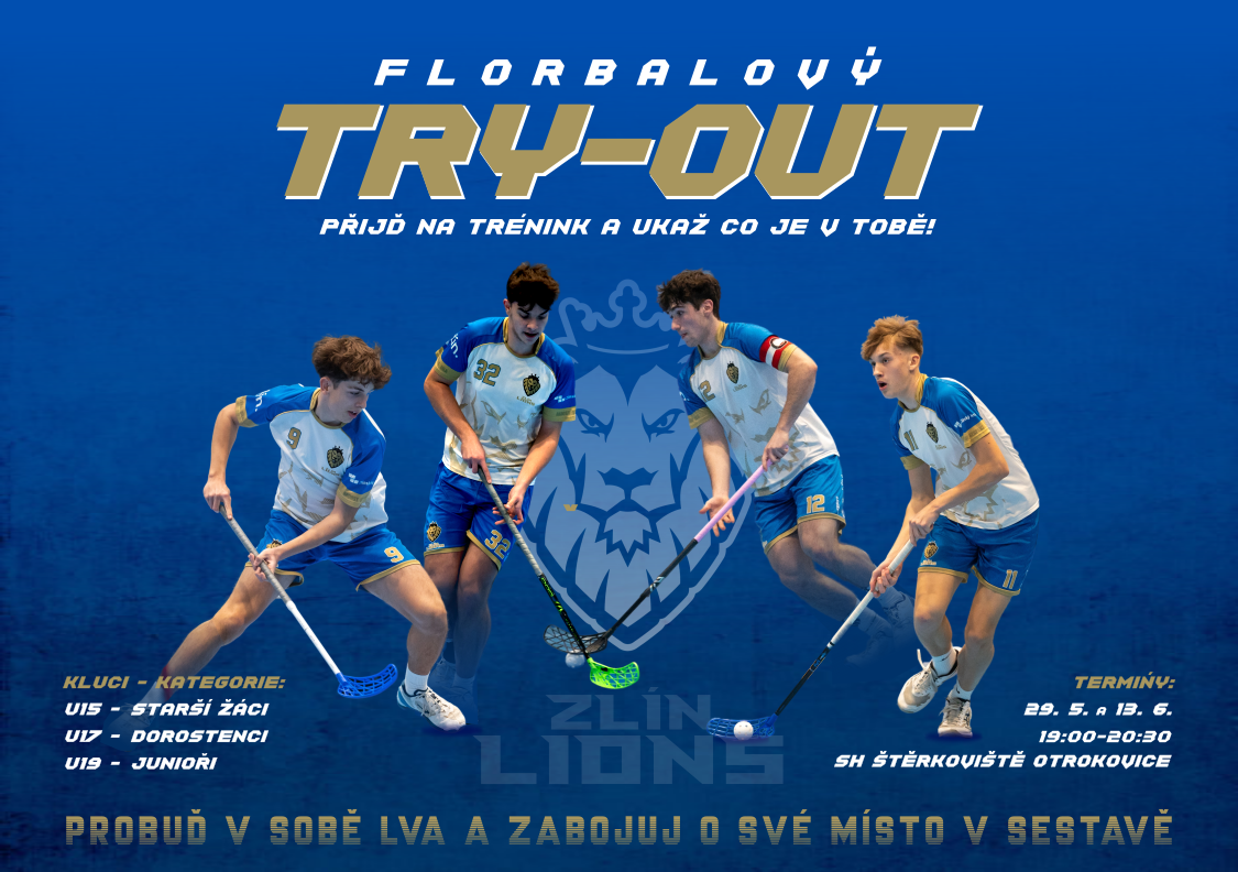 Florbalový TRY-OUT! Nepropásni svou šanci stát se zlínským Lvem